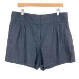J Crew Grey Front Pleated Shorts- Size 12