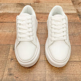 Liliana White Platform Sneakers- Size 6.5 (BRAND NEW)