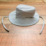 H&M Blue and White Striped Quick Dry Sun Hat- Size 2-3Y