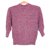 Rebecca Minkoff Red/White/Blue Chunky Knit Balloon Sleeve Sweater NWT- Size XS (sold out online)