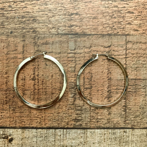 Gold Silver Hoop Earrings