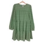 Storia Green Long Sleeve Dress- Size S