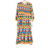 Harringtons Multi Color Smocked Bodice Dress NWT- Size XS (see notes)