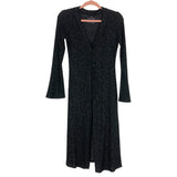 Elegantees Black Space Dye Long Cardigan- Size XS (we have matching lounge pants)