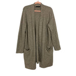 Jenni Kayne Oatmeal Merino Wool Blend Sweater Coat- Size XL