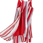 Crown & Ivy Red/White Striped Slit Back Dress NWT- Size XS