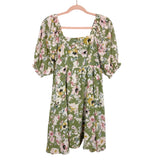 Magnolia Boutique Green Floral Dress- Size S