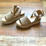 Soda Natural Espadrille Platform Sandals- Size 7.5 (see notes)