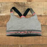 Jockey Move On Grey Heathered Padded Sports Bra- Size S