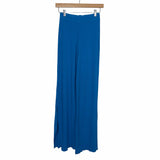 Lioness Blue Ribbed Knit Side Slit Pants- Size XS (sold out online, we have matching top)