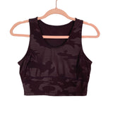 Sweaty Betty Cranberry Camo Print Workout Top- Size S