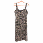 Sanctuary Animal Print Front Slit Midi Dress NWT- Size 8