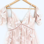 Lovers + Friends Blush Pink Embroidered Dress- Size XS