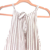 GiGio Purple and White Striped Maxi Dress- Size M (see notes)