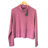 Abercrombie & Fitch Mauve Pink Mock Neck Long Sleeve Top NWT- Size S