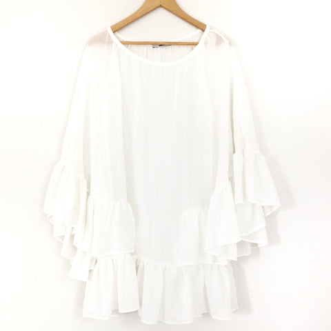Add Loft White Sheer Cover Up- Size S (from Athens, Greece)