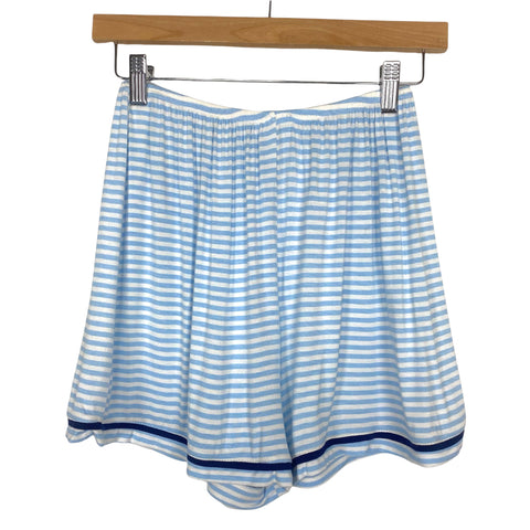 Marley Lilly Blue/White Striped Pajama Shorts- Size XS