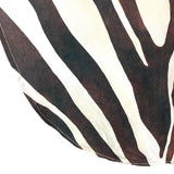 Mara Hoffman Rusted Brown/Cream Zebra Print Half Button Up Sleeveless Maxi Dress- Size L (see notes)