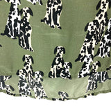 Equipment Olive Dalmations 100% Silk Top- Size L (see notes)