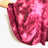 Rae Mode Burgundy/White Tie Dye Round Hem Dress- Size 1XL