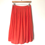 Forever21 Orange Midi Skirt- Size S