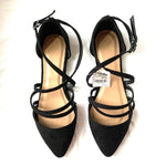 Charlotte Russe Black Strappy Flats NWT- Size 6