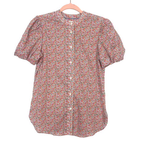 J Crew Floral in Liberty Puff Sleeve Top NWT- Size S (sold out online, we have matching shorts)
