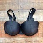 GabiFresh x Swimsuits for All Black Underwire Piped Bikini Top- Size 16E/F