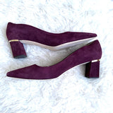 Kate Spade Purple Velvet Block Heels- Size 10.5