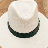 No Brand White Paper Hat With Black Belt