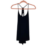 Lululemon Black Exposed Back with Mesh Detail Racerback Tank- Size ~6 (see notes)