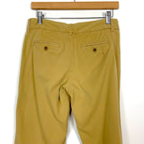 J. Crew Khaki Button Fly Broken-In Boyfriend Distressed Pants- Size 0 (see notes, Inseam 30”)
