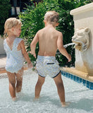 Minnow Lemon Print Ruffle One Piece- Size 2T (see notes, sold out online)