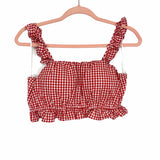 Impressions Red and White Gingham Crop Top NWT- Size M (we have matching shorts)