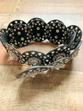 Nocona Black with Silver Jewels Belt NWT- Size M