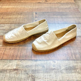 Tory Burch White Canvas Espadrilles- Size 9.5