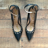 Sam Edelman Black Studded Ankle Wrap Heels- Size 9 (See Notes)