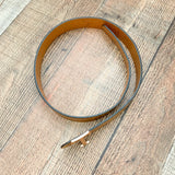 No Brand Camel Belt With Gold T