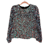 Buddy Love Colorful Sequins Keyhole Back Top NWT- Size S
