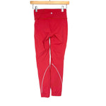 Lululemon Red Crop Leggings with Back Reflectors- Size 4 (Inseam 23.5")