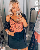 H&M Pink Animal Print Camisole NWT- Size 6