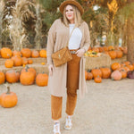 Amaryllis Tan Duster Cardigan- Size L