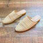 Kaanas Cream Woven Mule Sandals- Size 9