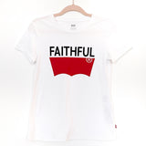 Levi's White Faithful Tee- Size XS