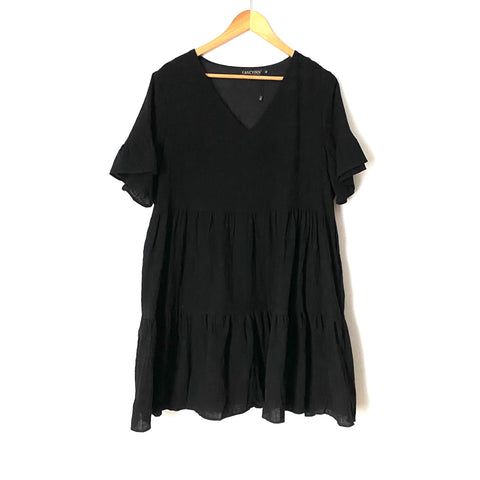 Fancyinn Black Babydoll Dress- Size XL