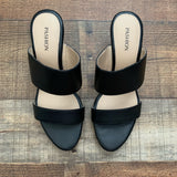 Pashion Black Double Strap Sandals- Size 7 (BRAND NEW, see notes)