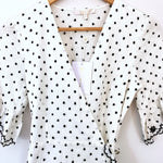 WAYF Polka Dot Embroidered Wrap Dress NWT- Size XS