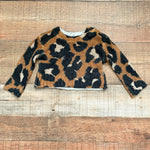 Show Me Your Mumu Animal Print Knit Sweater- Size 0-3M