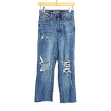 Wild Fable High Rise Straight Distressed Denim Jeans- Size 0 (Inseam 23")