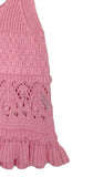 Entro Pink Open Knit Sweater Tank- Size S (see notes)